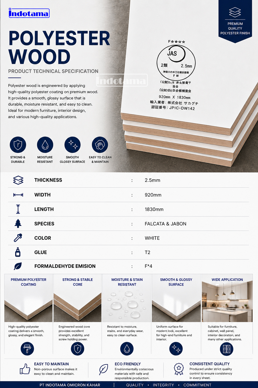 Polyester Product Technical Specification